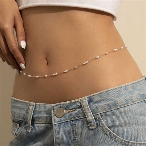 Waist Chain Fashion Cross Decor Belly Chain Body Chain Body Jewelry For