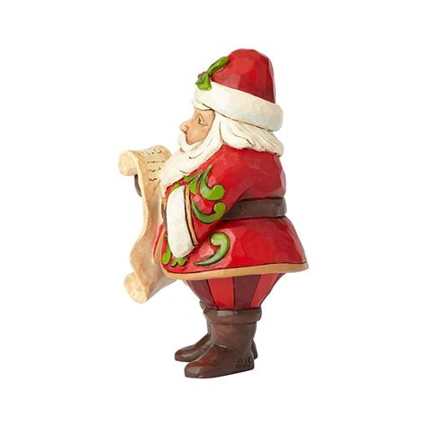 Jim Shore Heartwood Creek Santa Claus Holding List Mini Figurine 6001495