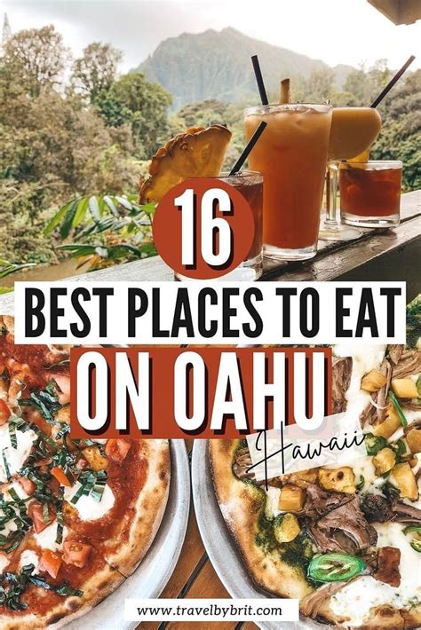 16 Best Places To Eat On Oahu Hawaii Travel By Brit Best Places To