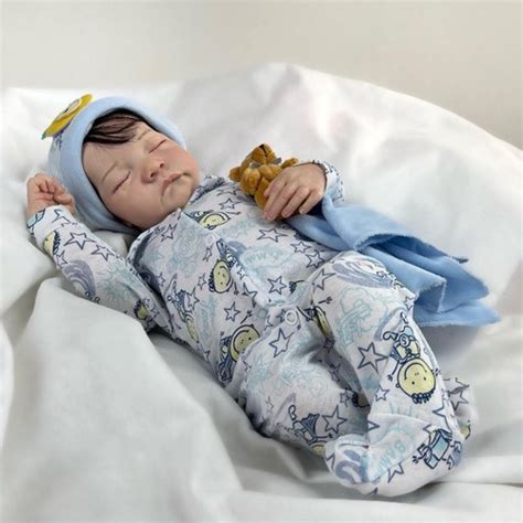 bebe reborn menino dormindo vinil silicone 12x sem juros em promoção ofertas na americanas