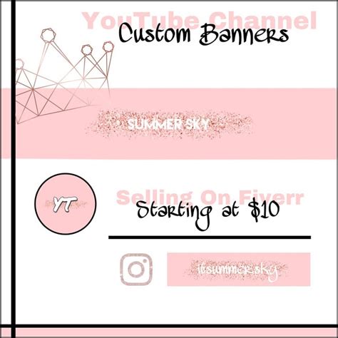 Design an aesthetic youtube banner by Bloxburg_build9 | Fiverr