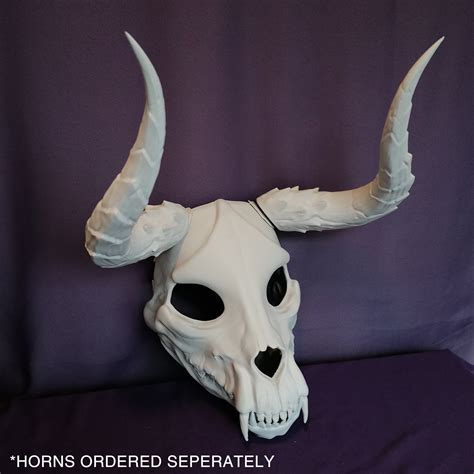 Canine Skull Mask 3d Printed Etsy