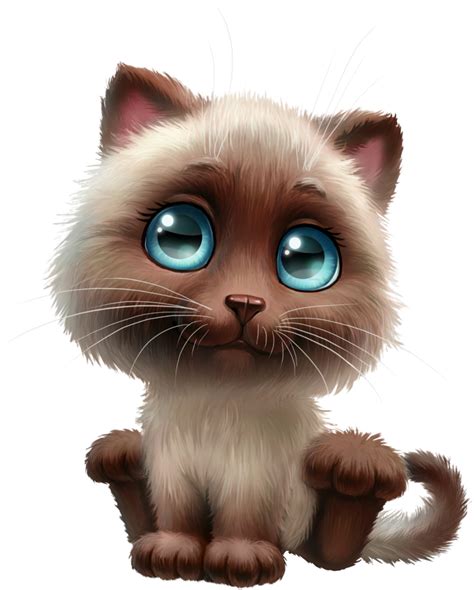 Cliparts Animaux Divers Иллюстрации кошек Милые котики Забавные