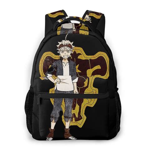 Black Clover Backpack Asta Magic Knight Backpack Black Clover