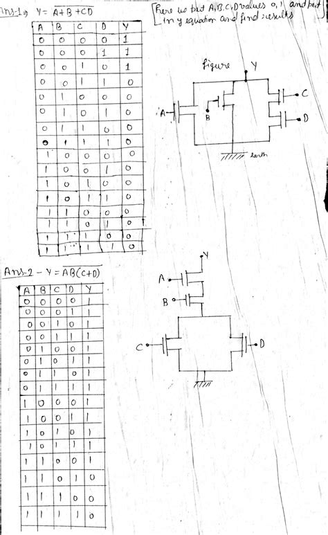 Solved Implement Logic Gates Circuit Design Diagram Using Cmos