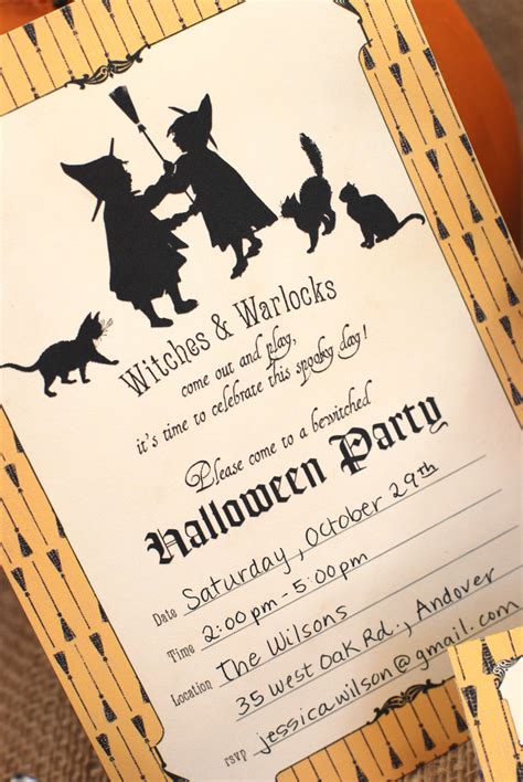 Halloween Invitations Free Printable Template Printable Templates