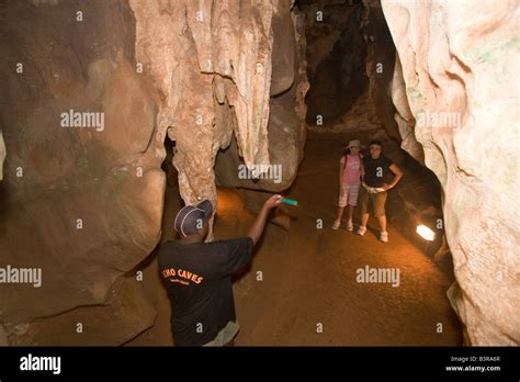 Tourists With A Guide At Echo Caves South Africa The Guide