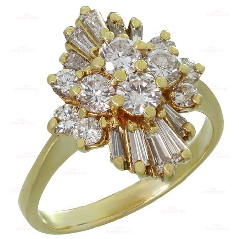 Marquise is used chiefly in the english language and its origin is old french. Diamond Marquise-Shaped Cluster 18k Yellow Gold Ring-MTSJ125