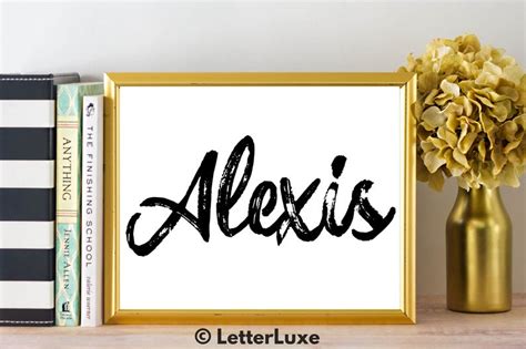 alexis name art printable gallery wall living room etsy