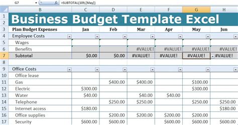 Get 10 40 Best Business Budget Template Excel Pictures 