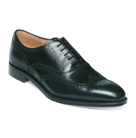 Handmade Mens Wingtip Brogue Dress Shoes Men Black Leather Office