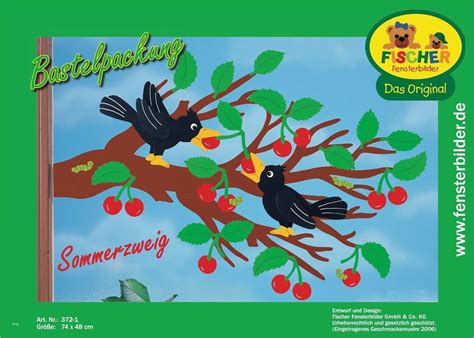 Weitere ideen zu basteln frühling, basteln frühling kinder, bastelarbeiten. Fensterbilder sommer Vorlagen Kostenlos Angenehm Fensterbild sommerzweig Fischer Fensterbilder ...