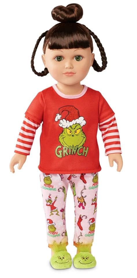Cindy Lou Who My Life As Grinch 18 Brunette Hair Green Eye Doll New In Hand Ebay