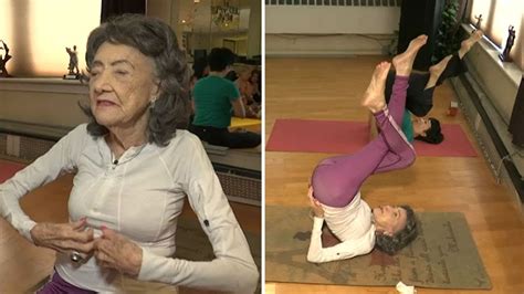100 Year Old Yoga Instructor Keeps Moving Dancing With No Intention Of