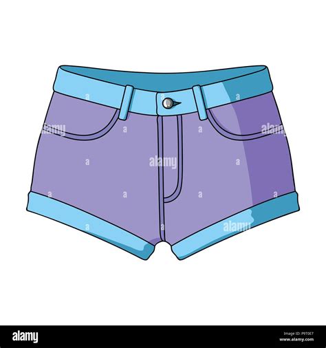 Short Purple Womens Shorts With A Blue Rubber Band Shorts For Sports In The Summer On The