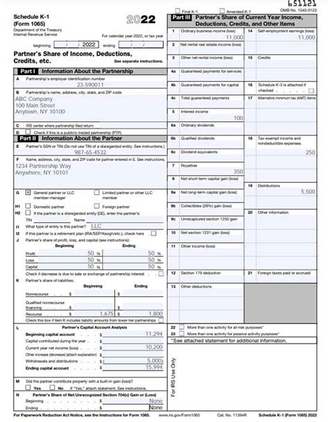 2023 Form 1065 Printable Forms Free Online