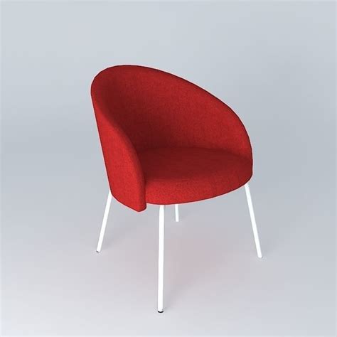 Modern Red Chair 3d Model Modern Chair Cgtrader