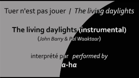 a-ha - THE LIVING DAYLIGHTS - instrumental [UNRELEASED HQ] - YouTube