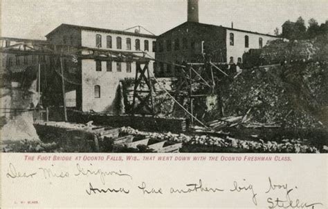 Oconto Falls Postcard Wisconsin Historical Society