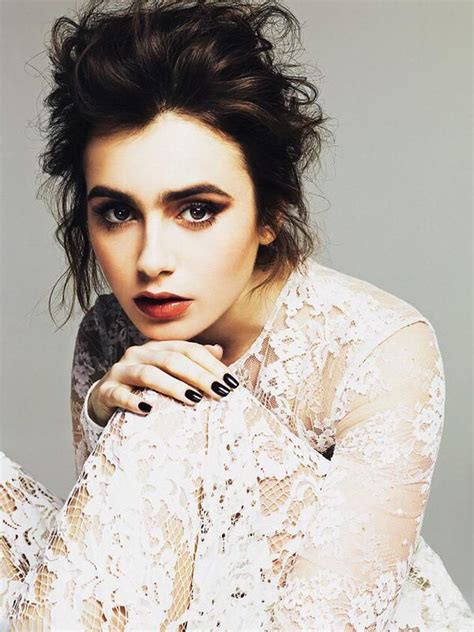 Lily Collins Model Looks Beauty Shoot