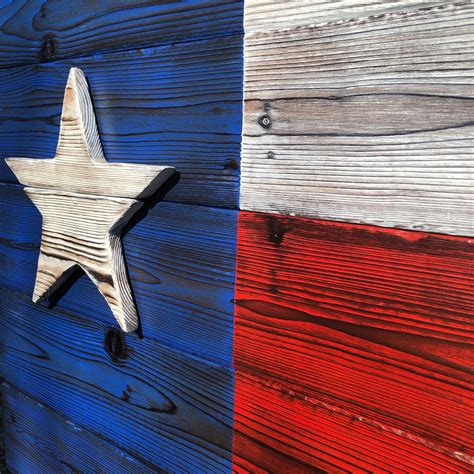 Wooden Texas Flag Handmade Rustic Burnt Wood Flag Of Texas Etsy