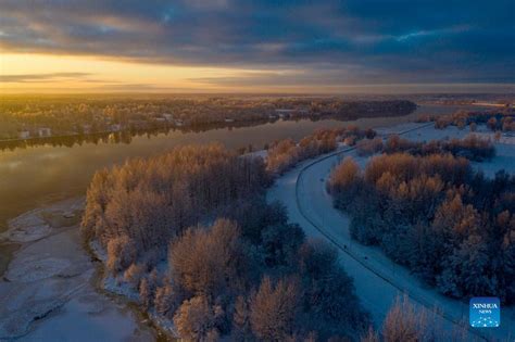 In Pictures Winter Landscape In Ogre Latvia Nepalnews