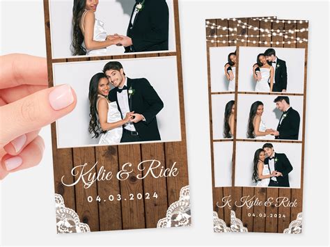 Wedding Photo Booth Template Rustic Photo Booth Template Etsy
