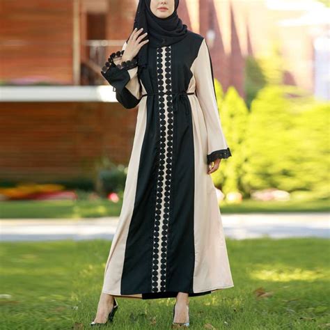 Plus Size Vestidos Abaya Dubai Kaftan Long Lace Arabic Muslim Hijab