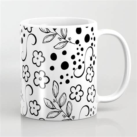 Buy coffee mug with poppy floral pattern designed by pi photography and designs. Vintage Floral Pattern Coffee Mug in 2020 | Doodle art ...