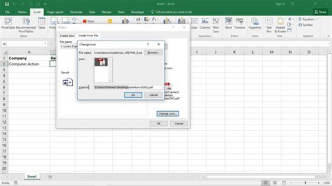 How To Insert Pdf File In Excel Sheet แทรก Pdf ใน Excel Maxfit