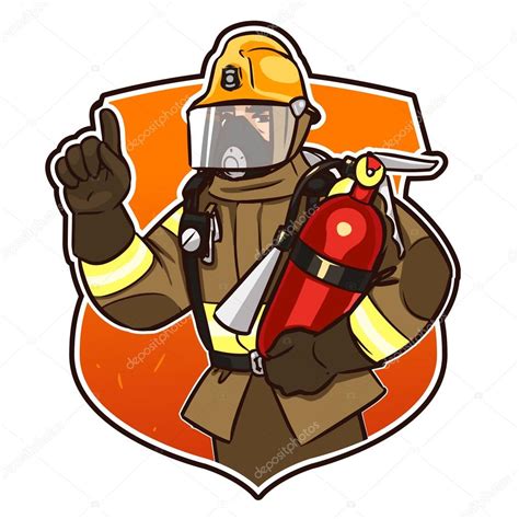Check spelling or type a new query. Bombeiro com o extintor de incêndio — Vetores de Stock ...