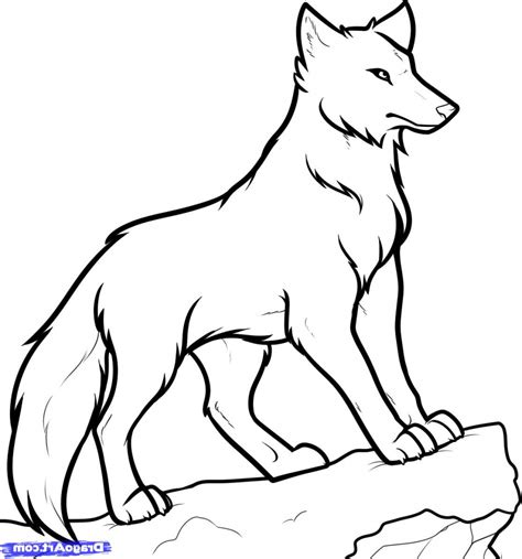 Easy Drawings Anime Wolf Wolf Running By Blackvixenstudios On Deviantart