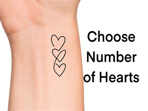 7 Of Hearts Card Tattoo