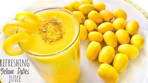 Raw Yellow Dates Juice Barhee Yellow Dates Drink Rich In Vitamins