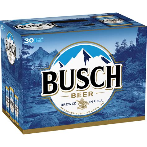 Busch Beer 30 Pack Beer 12 Fl Oz Cans 43 Abv