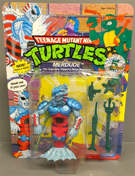 Vintage Teenage Mutant Ninja Turtles Merdude Action Figure Hollywood