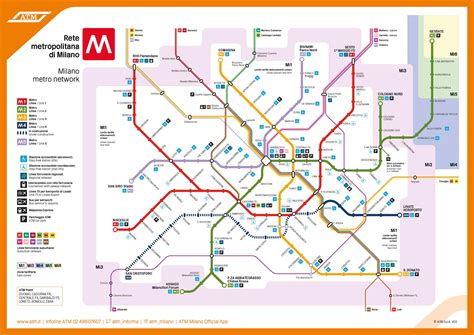 Milan Italy Metro Map