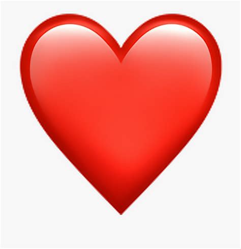 Red Sticker - Iphone Heart Emoji Png , Transparent Cartoon, Free ...
