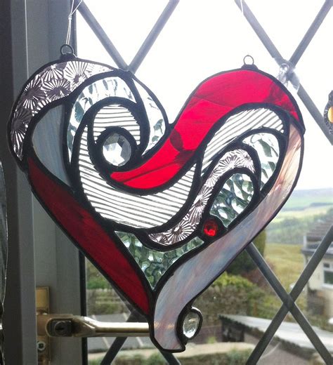 Stained Glass Heart By Tania Prescott In 2023 Stained Glass Art Stained Glass Crafts Stained
