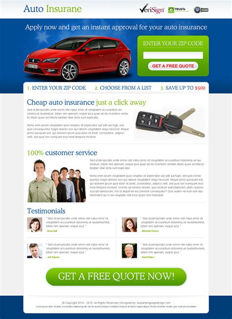 Iq compares the best local 2021 car insurance rates to help save you time with insurancequotes, the top online resource for free auto insurance quotes, tools, expert tips and advice, you'll find the right car insurance at the. Auto insurance landing page designs to improve your conversion