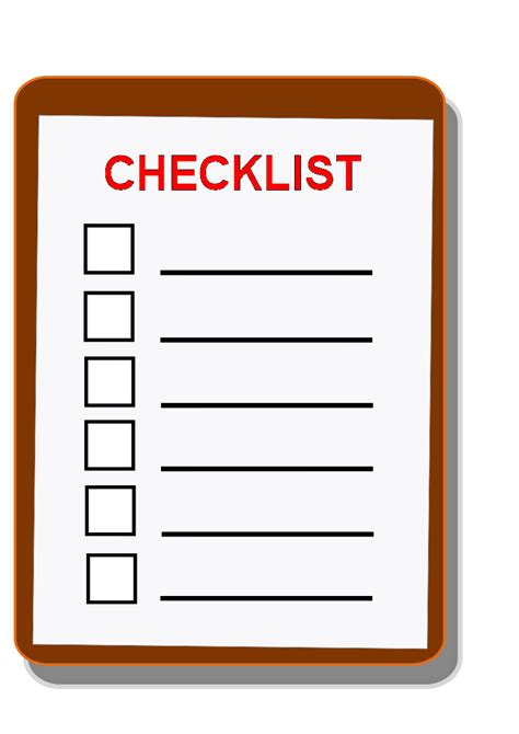 Checklist Form Clip Art At Clker Com Vector Clip Art Online Royalty