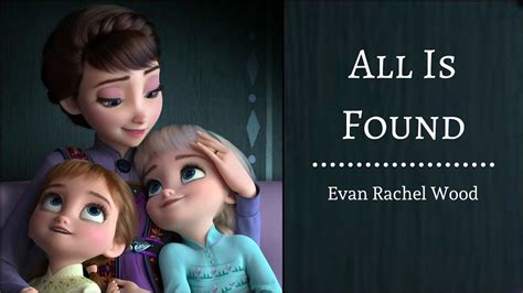 F# db there's a mother full of memory. All Is Found - Evan Rachel Woods | "Frozen 2" | (Lyrics ...