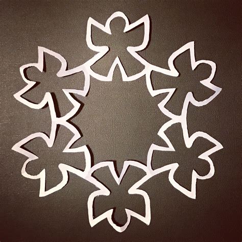 Snowflake Patterns Winter Craft Paper Snowflakes Cut Out Etsy