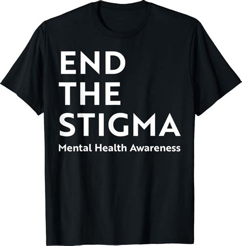 End The Stigma Mental Health Awareness T Shirt Uk Fashion