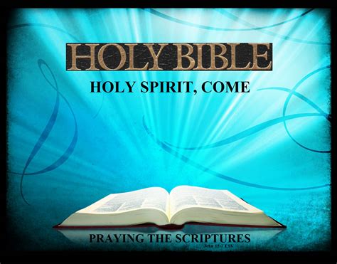 Were born again long before pentecost and received official gifts on the evening of the day of the resurrection, altho the topical bible verses. Biblical Inspiration 1 ~ HOLY SPIRIT, COME ~ Praying The ...