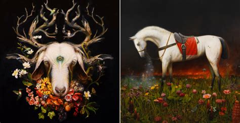 Majestic And Bizarre The Beautiful Dark And Surreal Animal Paintings