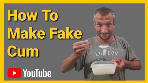 how to make fake semen sperm for pranks or toys youtube