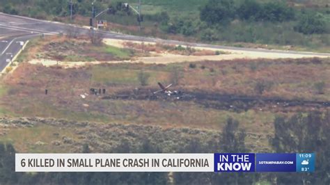 California Plane Crash Leaves 6 Dead Near Murrieta