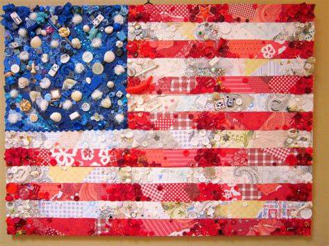 We Grow By Our Dreams American Flag Collage