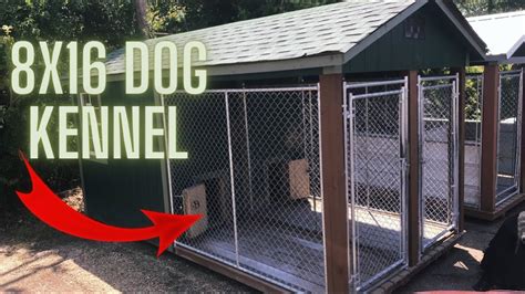 8x16 Dog Kennel Trell Portable Buildings Derksen Youtube